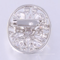 Fashion glass shinning copper brooch jewelry